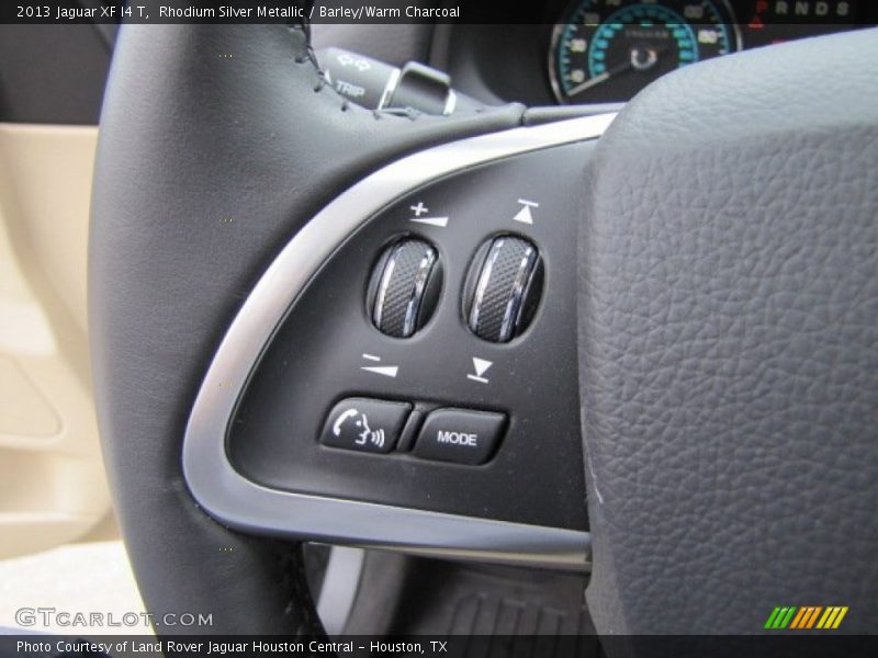 Rhodium Silver Metallic / Barley/Warm Charcoal 2013 Jaguar XF I4 T