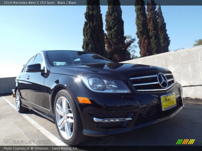 Black / Black 2014 Mercedes-Benz C 250 Sport