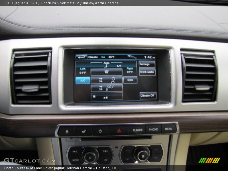 Rhodium Silver Metallic / Barley/Warm Charcoal 2013 Jaguar XF I4 T