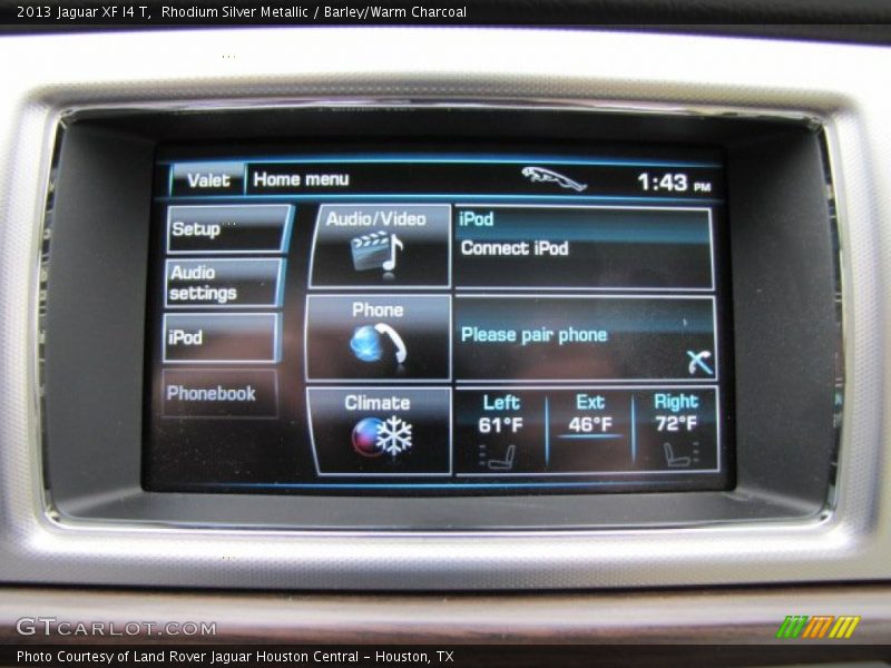 Rhodium Silver Metallic / Barley/Warm Charcoal 2013 Jaguar XF I4 T