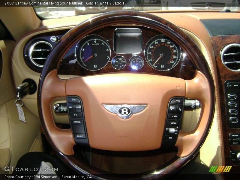 Glacier White / Saddle 2007 Bentley Continental Flying Spur Mulliner