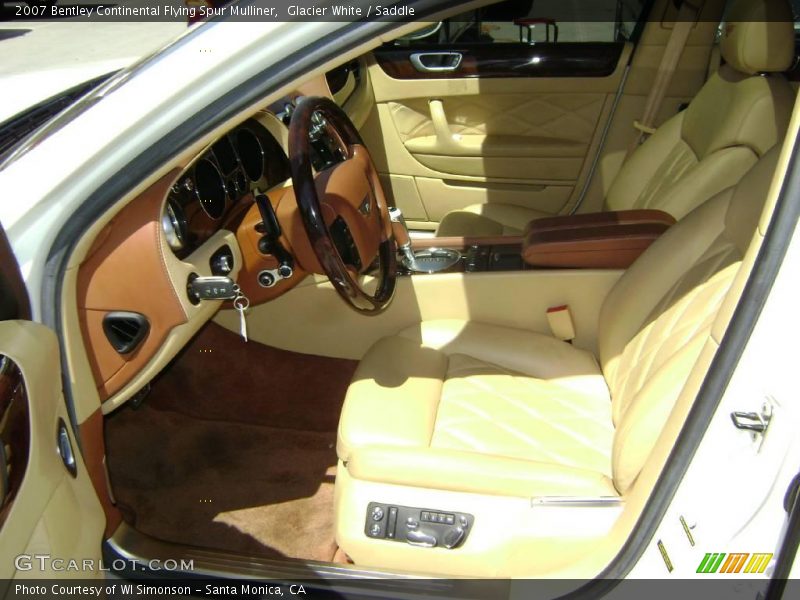 Glacier White / Saddle 2007 Bentley Continental Flying Spur Mulliner