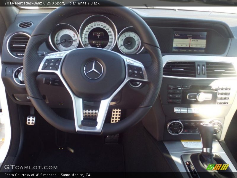 Polar White / Black 2014 Mercedes-Benz C 250 Sport