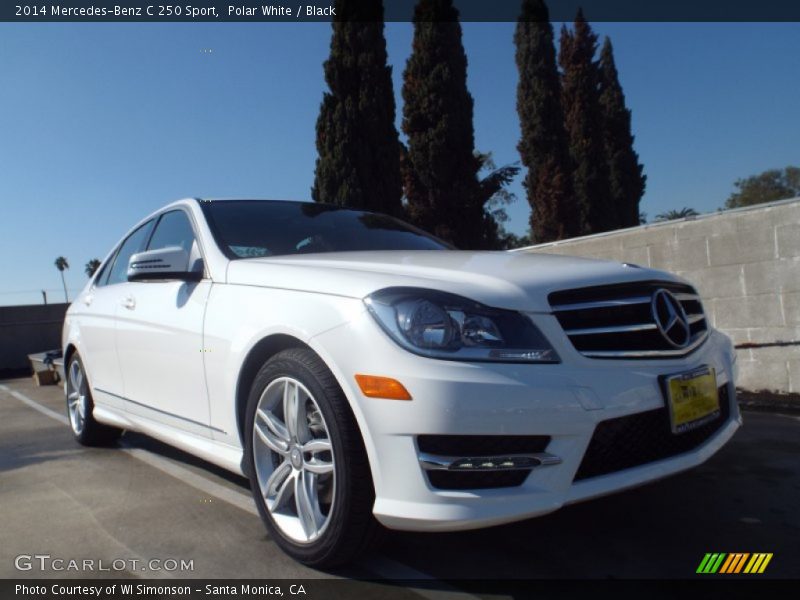 Polar White / Black 2014 Mercedes-Benz C 250 Sport