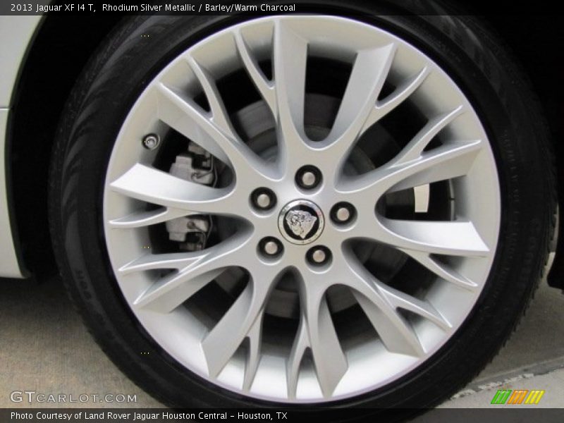 Rhodium Silver Metallic / Barley/Warm Charcoal 2013 Jaguar XF I4 T