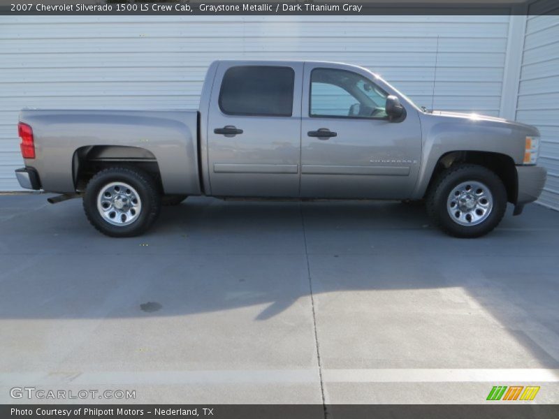 Graystone Metallic / Dark Titanium Gray 2007 Chevrolet Silverado 1500 LS Crew Cab