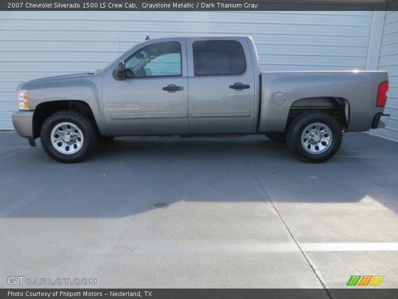 Graystone Metallic / Dark Titanium Gray 2007 Chevrolet Silverado 1500 LS Crew Cab