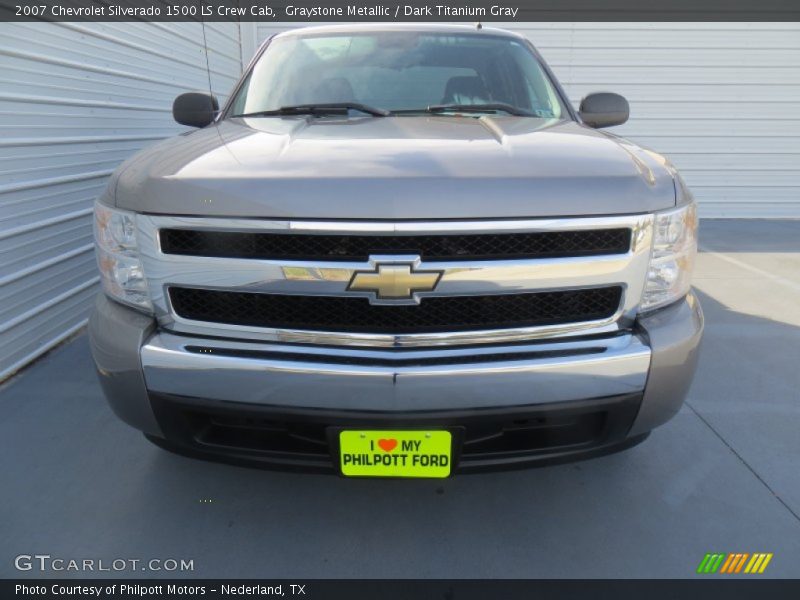 Graystone Metallic / Dark Titanium Gray 2007 Chevrolet Silverado 1500 LS Crew Cab