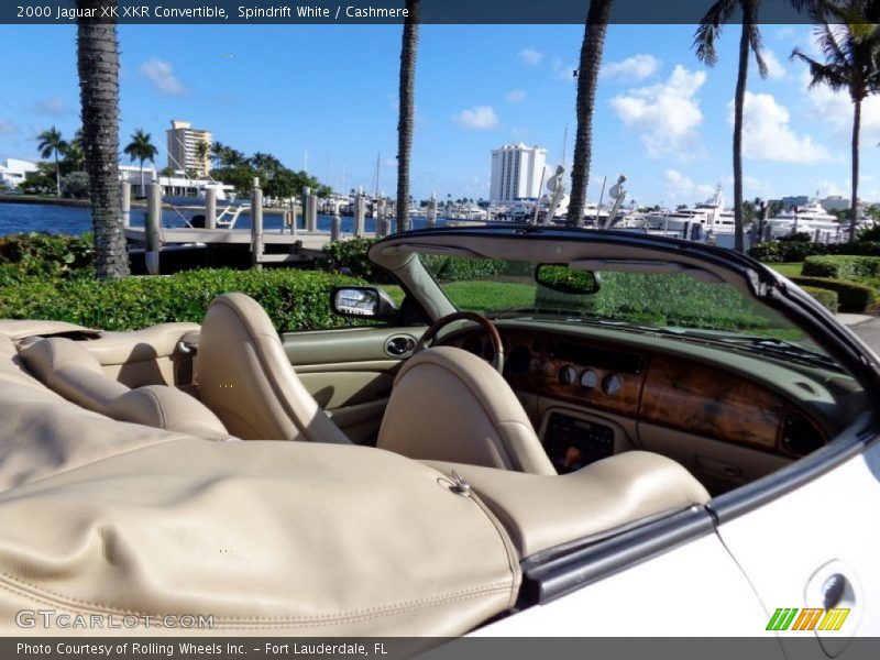 Spindrift White / Cashmere 2000 Jaguar XK XKR Convertible