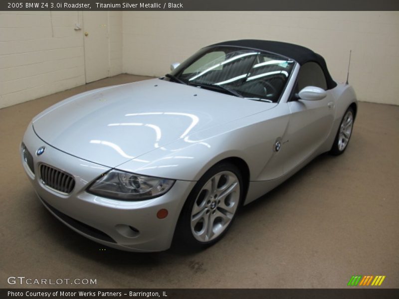 Titanium Silver Metallic / Black 2005 BMW Z4 3.0i Roadster