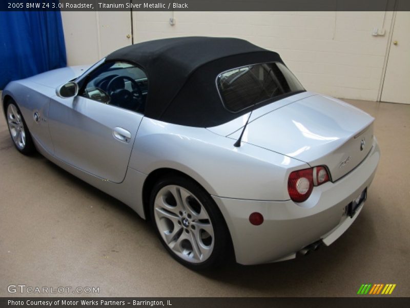 Titanium Silver Metallic / Black 2005 BMW Z4 3.0i Roadster