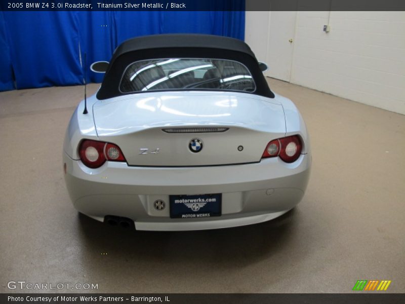 Titanium Silver Metallic / Black 2005 BMW Z4 3.0i Roadster