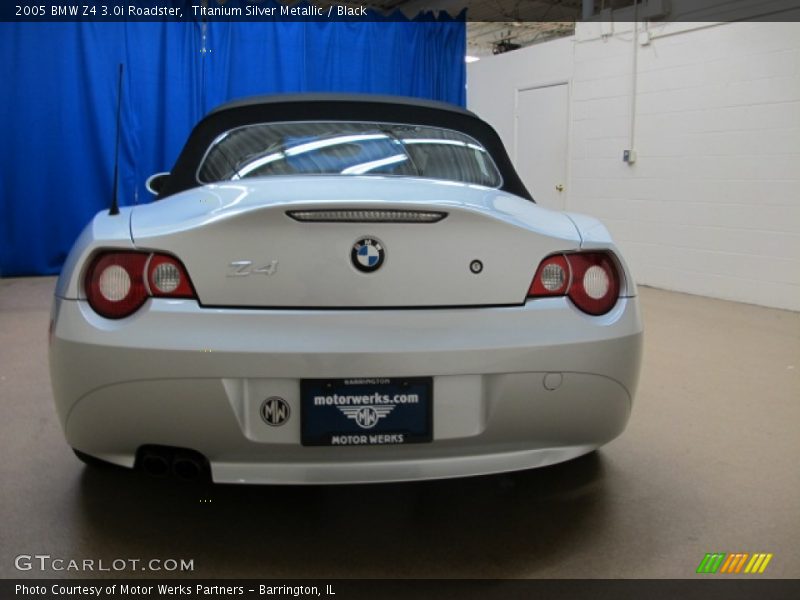 Titanium Silver Metallic / Black 2005 BMW Z4 3.0i Roadster