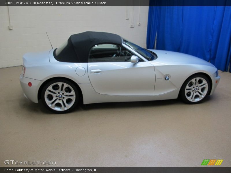 Titanium Silver Metallic / Black 2005 BMW Z4 3.0i Roadster