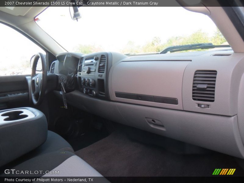 Graystone Metallic / Dark Titanium Gray 2007 Chevrolet Silverado 1500 LS Crew Cab