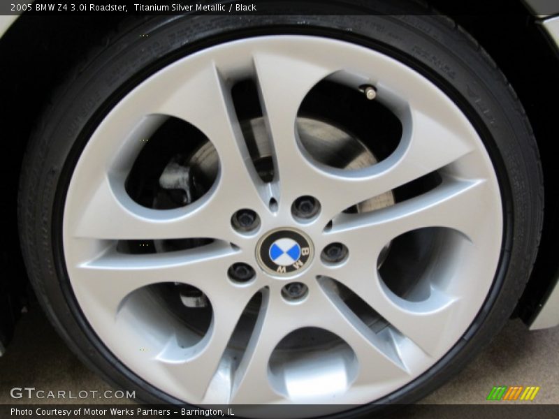 Titanium Silver Metallic / Black 2005 BMW Z4 3.0i Roadster