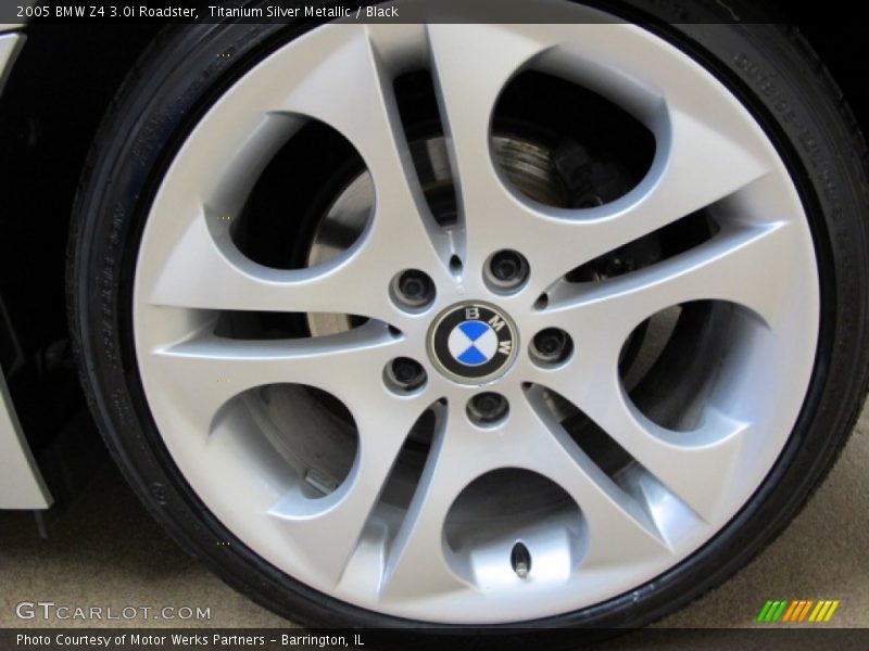Titanium Silver Metallic / Black 2005 BMW Z4 3.0i Roadster