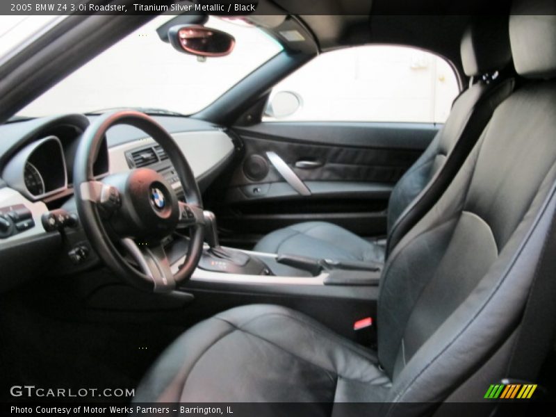 Titanium Silver Metallic / Black 2005 BMW Z4 3.0i Roadster
