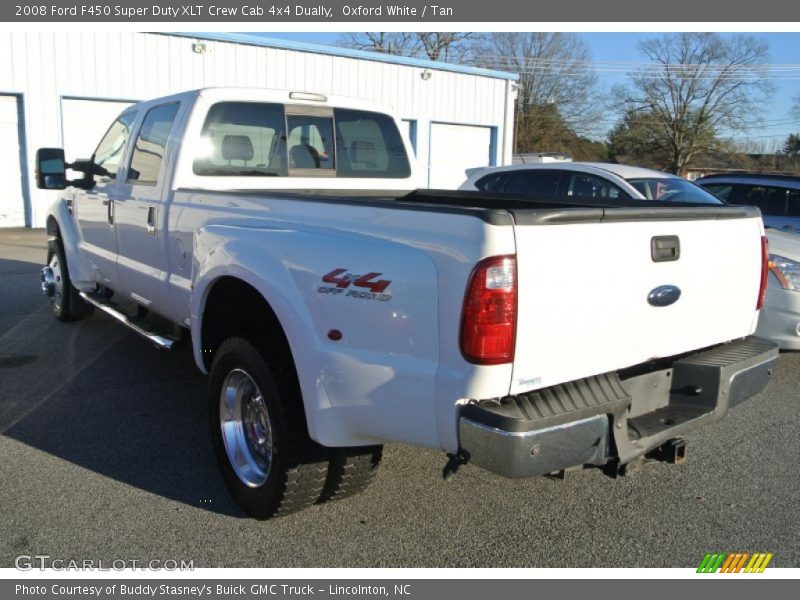 Oxford White / Tan 2008 Ford F450 Super Duty XLT Crew Cab 4x4 Dually