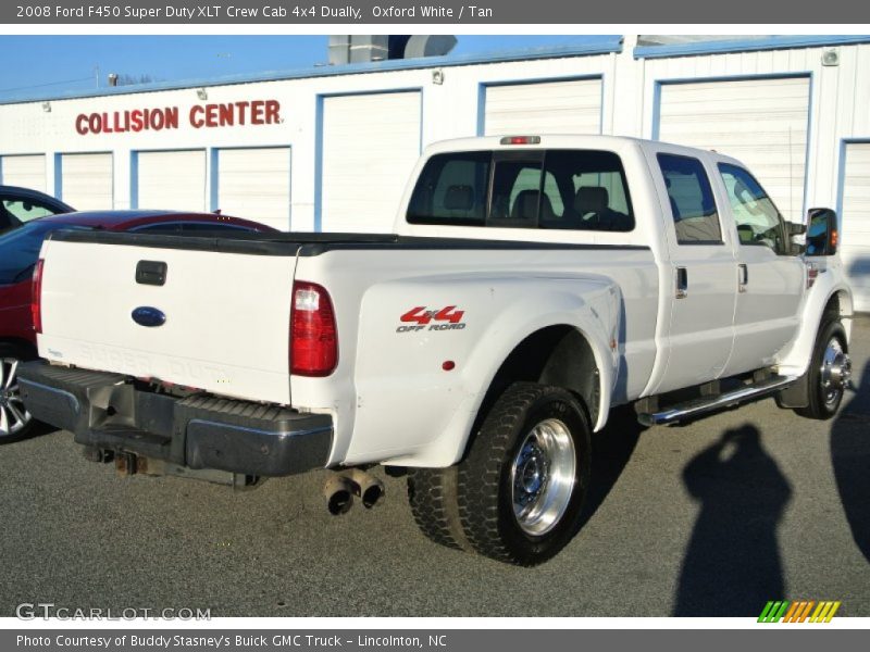 Oxford White / Tan 2008 Ford F450 Super Duty XLT Crew Cab 4x4 Dually