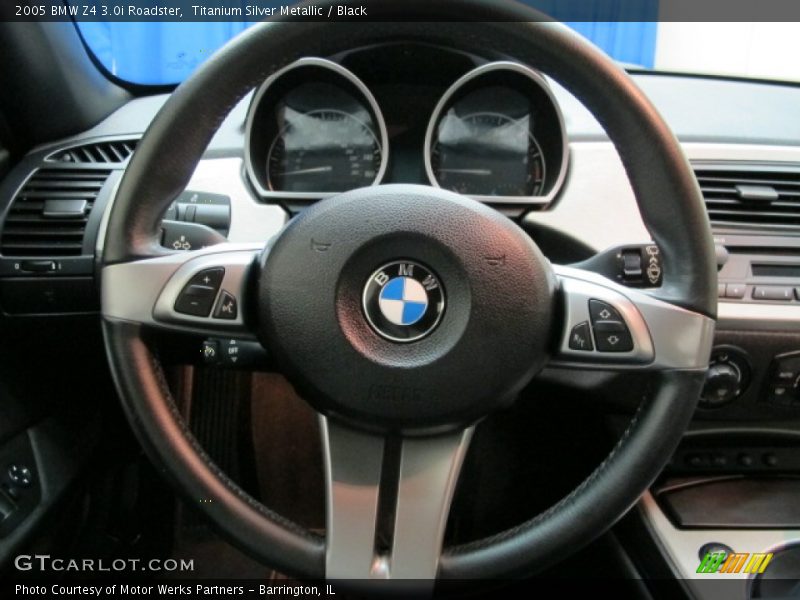 Titanium Silver Metallic / Black 2005 BMW Z4 3.0i Roadster