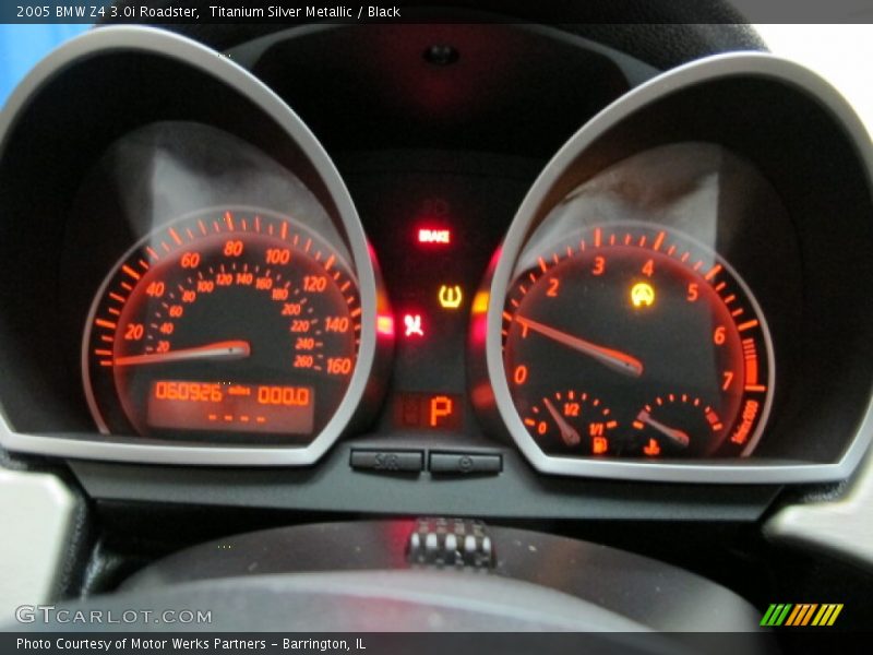 Titanium Silver Metallic / Black 2005 BMW Z4 3.0i Roadster