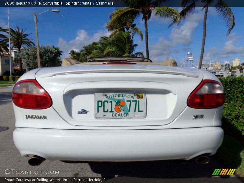 Spindrift White / Cashmere 2000 Jaguar XK XKR Convertible