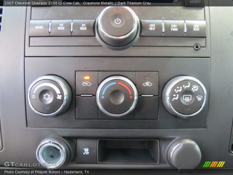 Graystone Metallic / Dark Titanium Gray 2007 Chevrolet Silverado 1500 LS Crew Cab