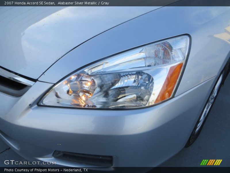 Alabaster Silver Metallic / Gray 2007 Honda Accord SE Sedan