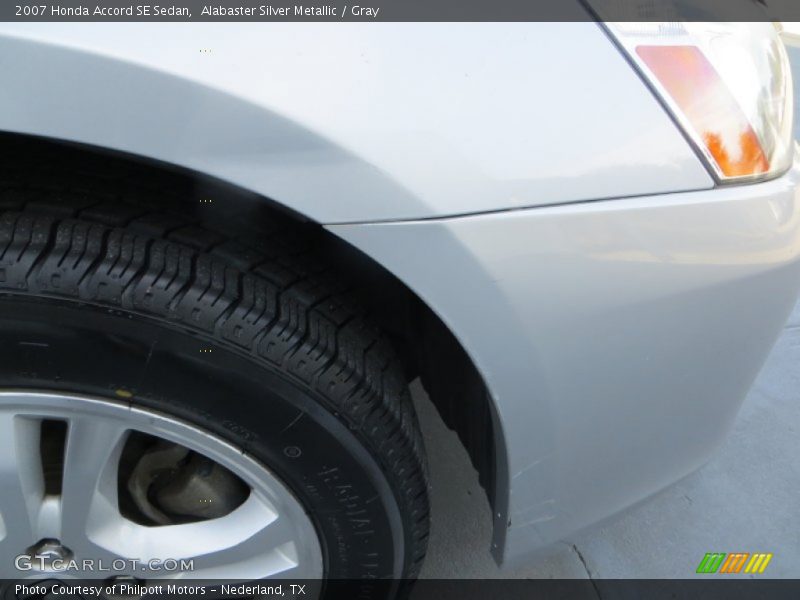 Alabaster Silver Metallic / Gray 2007 Honda Accord SE Sedan