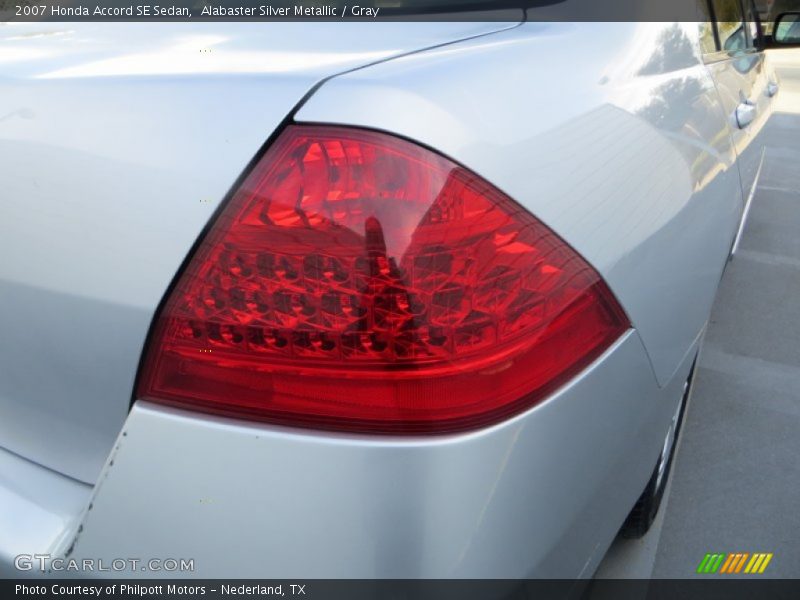 Alabaster Silver Metallic / Gray 2007 Honda Accord SE Sedan