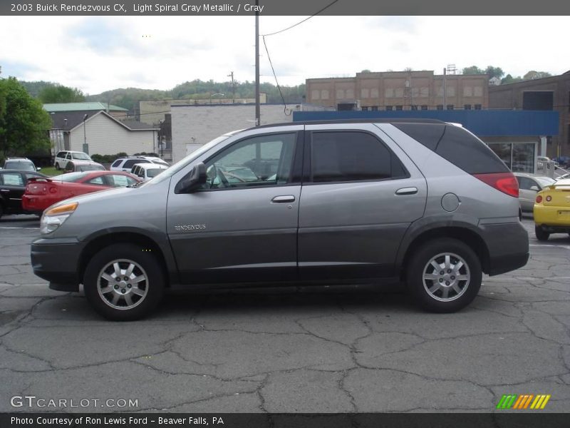 Light Spiral Gray Metallic / Gray 2003 Buick Rendezvous CX