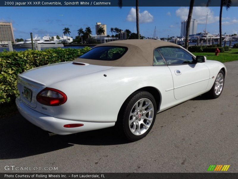 Spindrift White / Cashmere 2000 Jaguar XK XKR Convertible