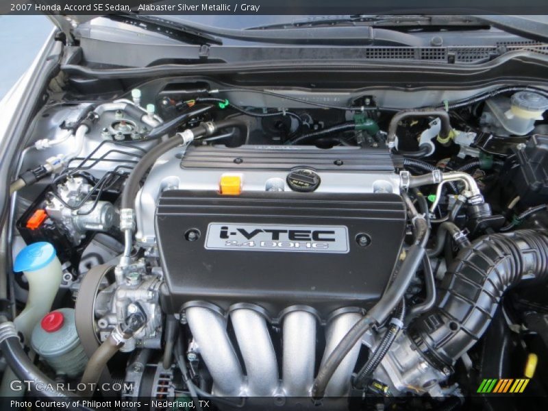 Alabaster Silver Metallic / Gray 2007 Honda Accord SE Sedan