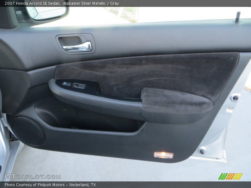 Alabaster Silver Metallic / Gray 2007 Honda Accord SE Sedan