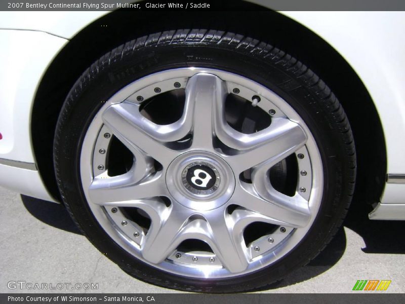 Glacier White / Saddle 2007 Bentley Continental Flying Spur Mulliner