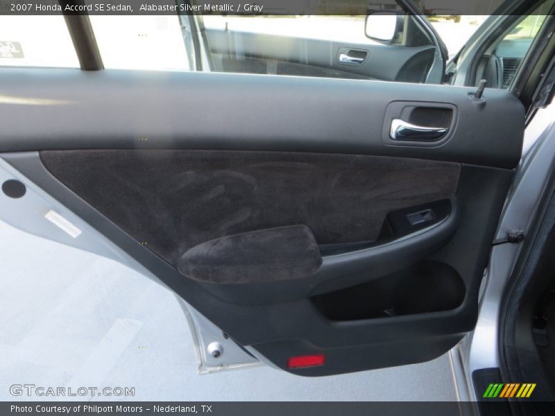 Alabaster Silver Metallic / Gray 2007 Honda Accord SE Sedan