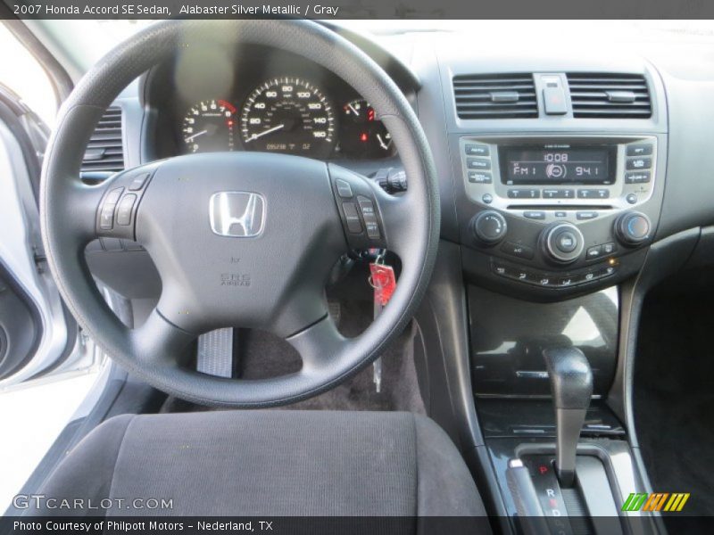 Alabaster Silver Metallic / Gray 2007 Honda Accord SE Sedan