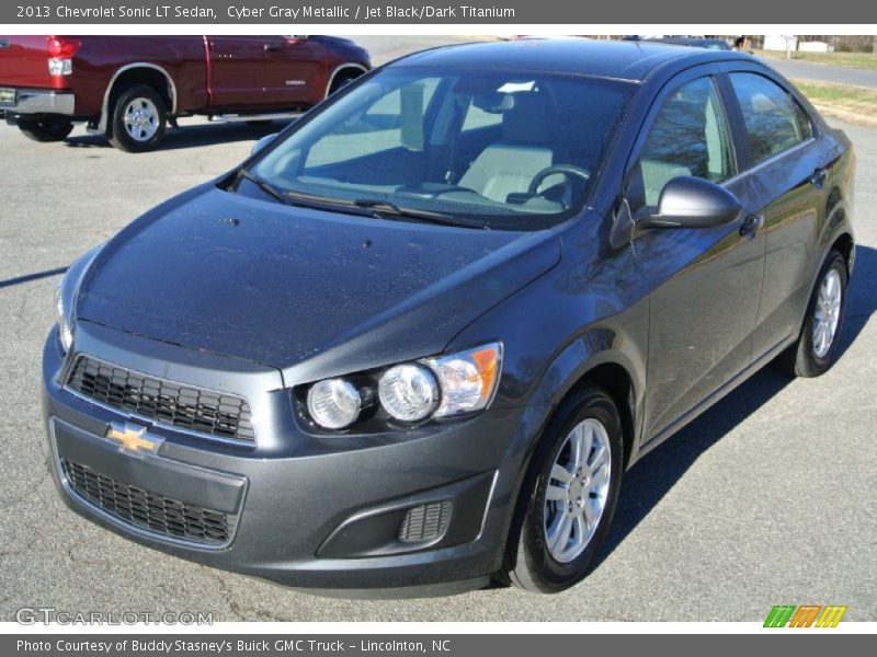 Cyber Gray Metallic / Jet Black/Dark Titanium 2013 Chevrolet Sonic LT Sedan