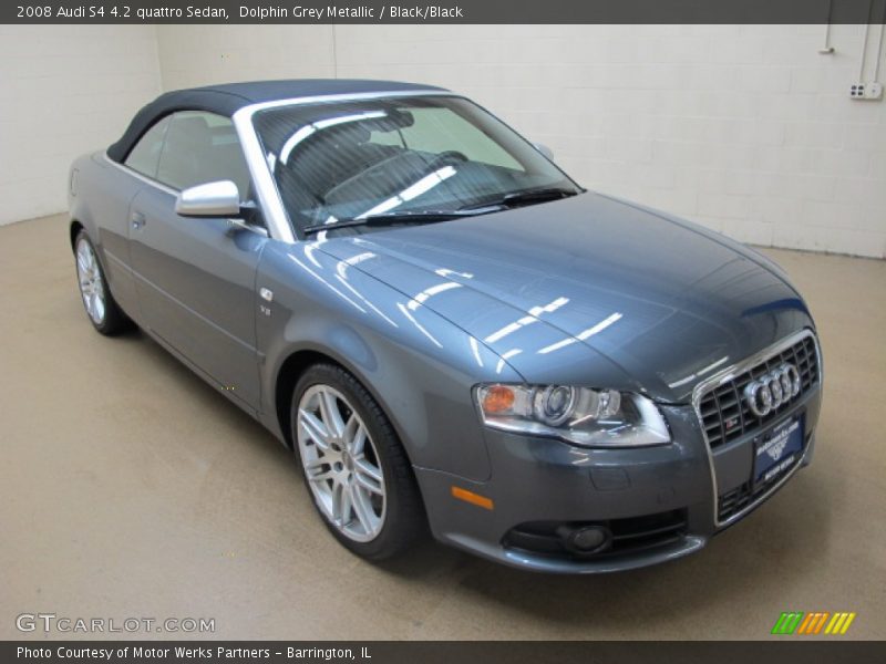 Dolphin Grey Metallic / Black/Black 2008 Audi S4 4.2 quattro Sedan
