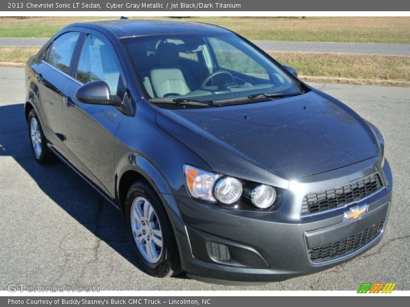 Cyber Gray Metallic / Jet Black/Dark Titanium 2013 Chevrolet Sonic LT Sedan