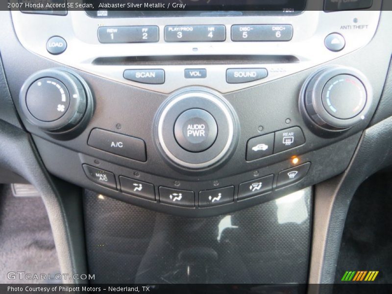 Alabaster Silver Metallic / Gray 2007 Honda Accord SE Sedan
