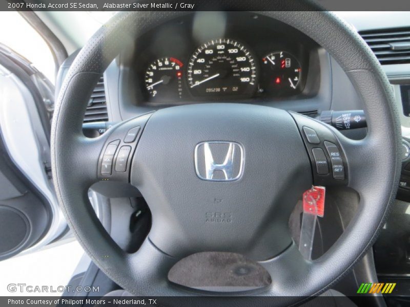 Alabaster Silver Metallic / Gray 2007 Honda Accord SE Sedan
