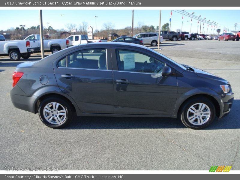 Cyber Gray Metallic / Jet Black/Dark Titanium 2013 Chevrolet Sonic LT Sedan