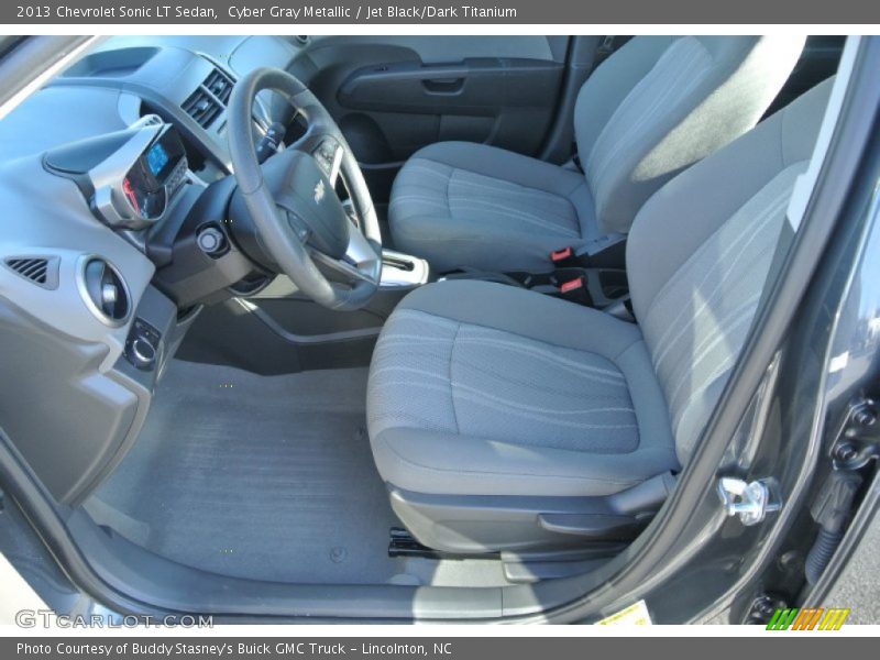 Cyber Gray Metallic / Jet Black/Dark Titanium 2013 Chevrolet Sonic LT Sedan