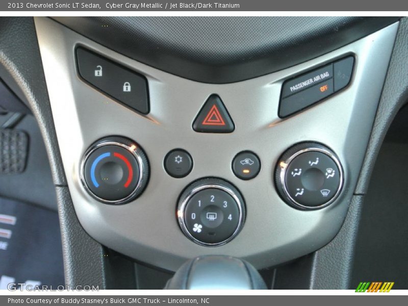 Cyber Gray Metallic / Jet Black/Dark Titanium 2013 Chevrolet Sonic LT Sedan