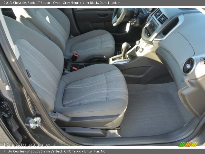 Cyber Gray Metallic / Jet Black/Dark Titanium 2013 Chevrolet Sonic LT Sedan