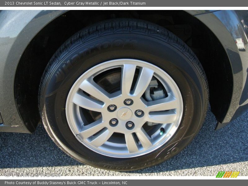 Cyber Gray Metallic / Jet Black/Dark Titanium 2013 Chevrolet Sonic LT Sedan