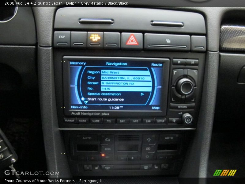 Controls of 2008 S4 4.2 quattro Sedan