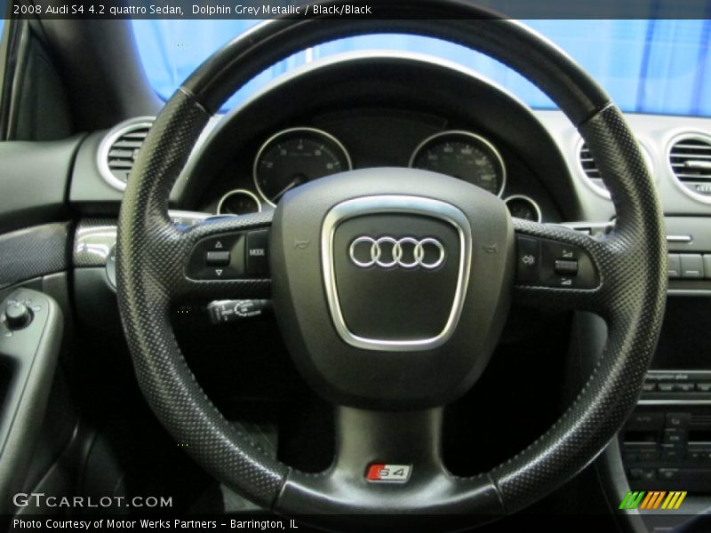 Dolphin Grey Metallic / Black/Black 2008 Audi S4 4.2 quattro Sedan